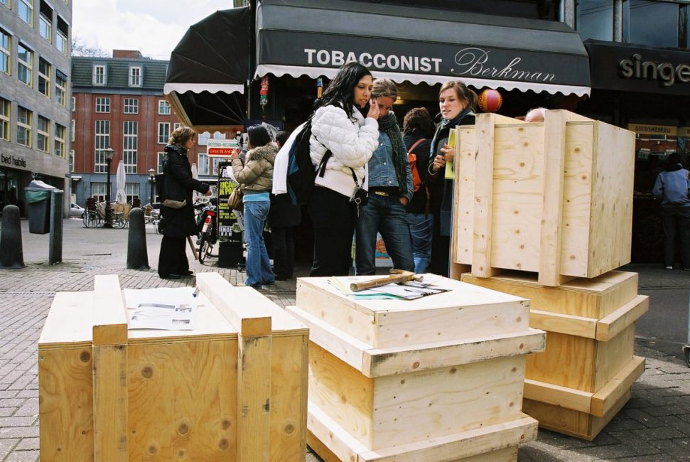 Tulips in Palestine, 2006, installation view. De Apple, Amsterdam, Holland